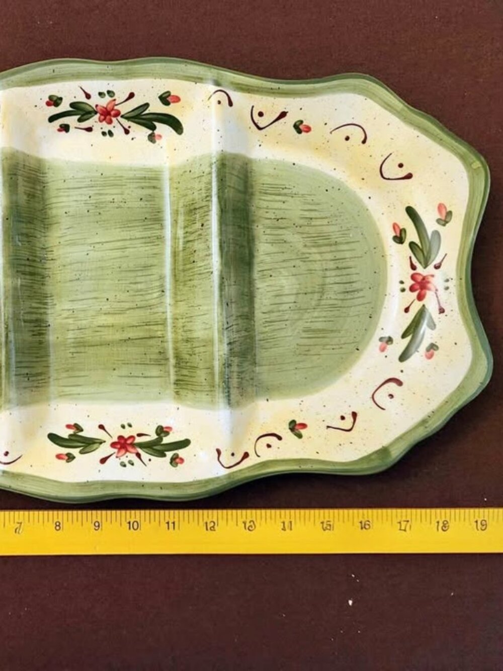 Ceramic divided platter